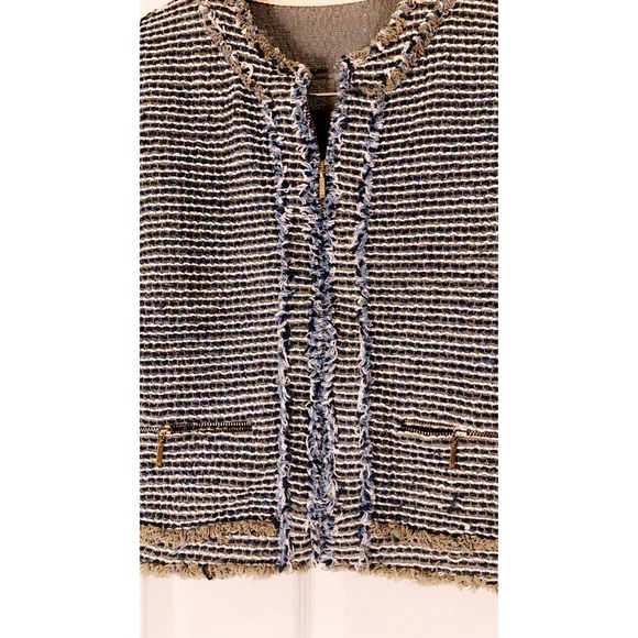 Zara Tweed/Frayed Jacket - Picture 3 of 4